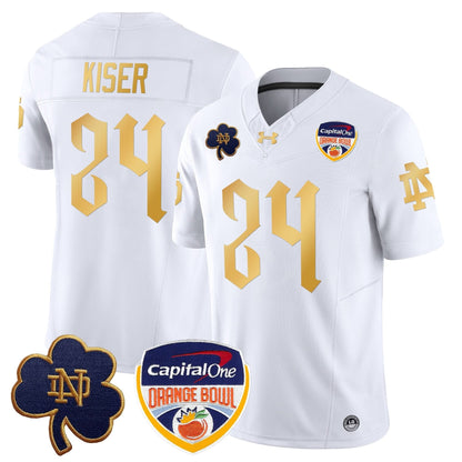 Notre Dame Fighting Irish 2024 Orange Bowl Patch Vapor Limited Jersey V2 - All Stitched