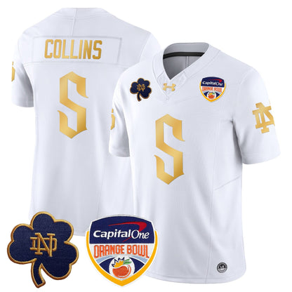 Notre Dame Fighting Irish 2024 Orange Bowl Patch Vapor Limited Jersey V2 - All Stitched
