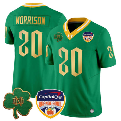 Notre Dame Fighting Irish 2024 Orange Bowl Patch Vapor Limited Jersey V2 - All Stitched