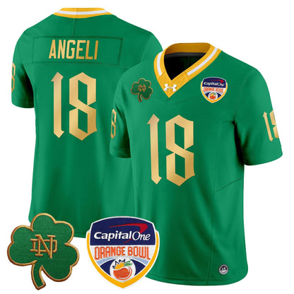 Notre Dame Fighting Irish 2024 Orange Bowl Patch Vapor Limited Jersey V2 - All Stitched
