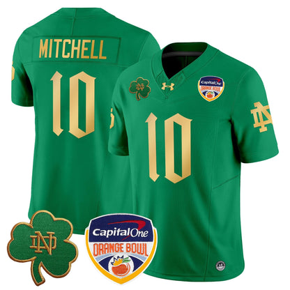 Notre Dame Fighting Irish 2024 Orange Bowl Patch Vapor Limited Jersey V2 - All Stitched