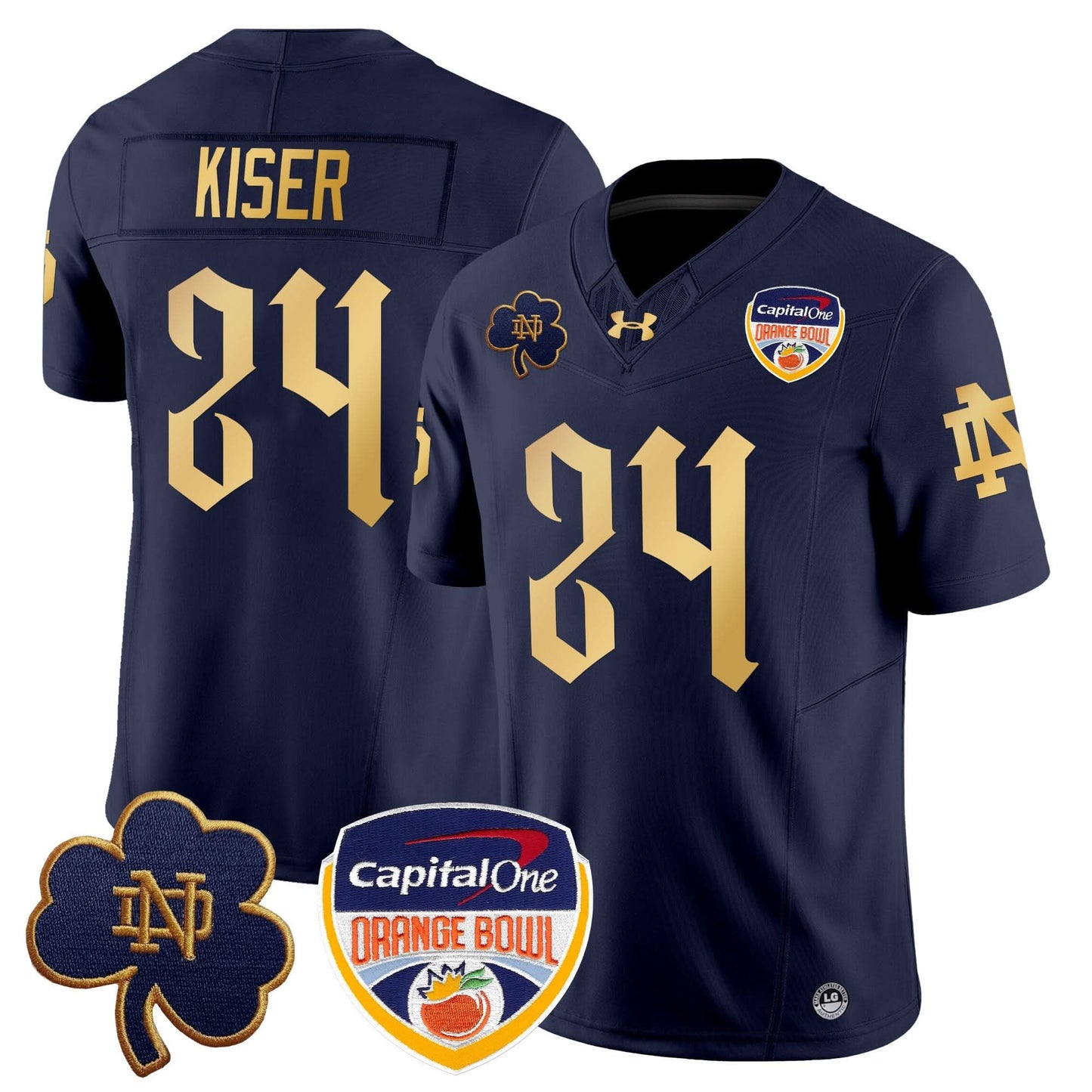 Notre Dame Fighting Irish 2024 Orange Bowl Patch Vapor Limited Jersey V2 - All Stitched