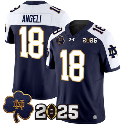Notre Dame Fighting Irish 2025 CFP Final Patch Vapor Limited Jersey - All Stitched