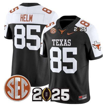 Texas Longhorns 2025 CFP Final Patch Vapor Limited Jersey - All Stitched