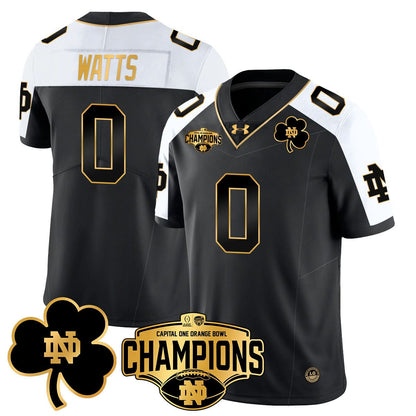 Notre Dame Fighting Irish 2025 Orange Bowl Champions Jersey N5 - All Stitched