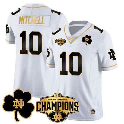Notre Dame Fighting Irish 2025 Orange Bowl Champions Jersey N5 - All Stitched