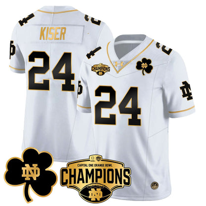 Notre Dame Fighting Irish 2025 Orange Bowl Champions Jersey N5 - All Stitched