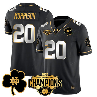 Notre Dame Fighting Irish 2025 Orange Bowl Champions Jersey N5 - All Stitched
