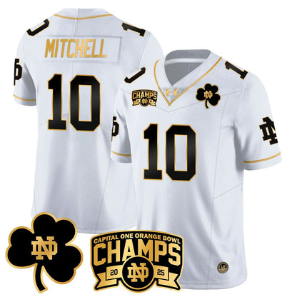 Notre Dame Fighting Irish 2025 Orange Bowl Champions Jersey N6 - All Stitched