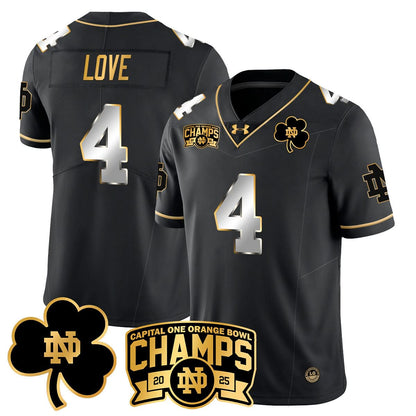 Notre Dame Fighting Irish 2025 Orange Bowl Champions Jersey N6 - All Stitched