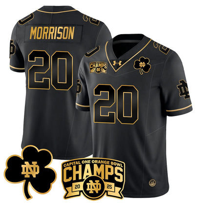 Notre Dame Fighting Irish 2025 Orange Bowl Champions Jersey N6 - All Stitched