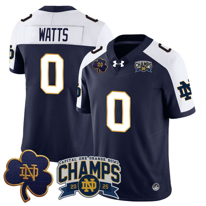Notre Dame Fighting Irish 2025 Orange Bowl Champions Jersey N6 - All Stitched