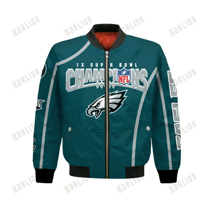 Philadelphia Eagles Super Bowl Champions Winning Spirit Bomber Jacket