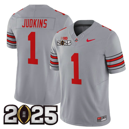 Ohio State Buckeyes 'Heritage Stripe' 2025 CFP Final Patch Vapor Limited Jersey - All Stitched