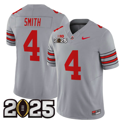 Ohio State Buckeyes 'Heritage Stripe' 2025 CFP Final Patch Vapor Limited Jersey - All Stitched