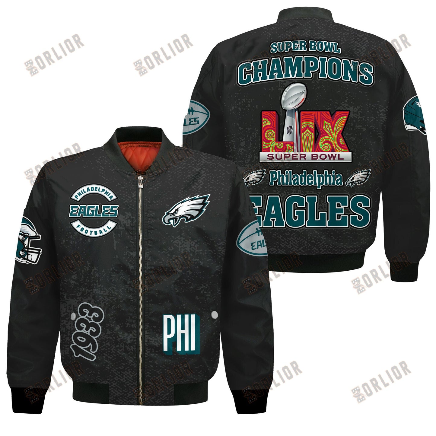 Philadelphia Eagles Super Bowl LIX Champions 2024 Winning Spirit Bomber Jacket
