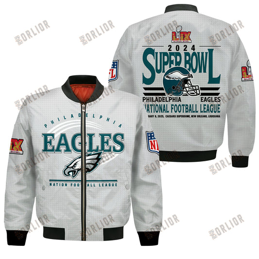 Philadelphia Eagles Super Bowl LIX Glory Bomber Jacket