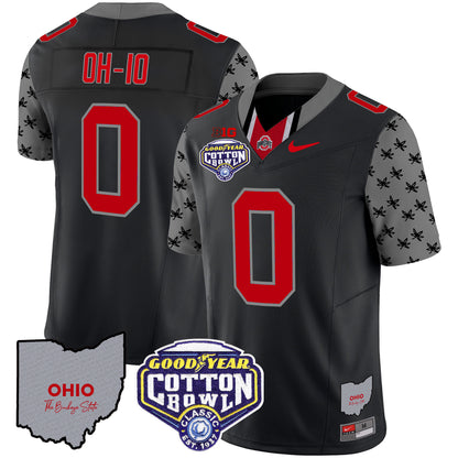 Ohio State Buckeyes Cotton Bowl Patch Vapor Limited Jersey - All Stitched