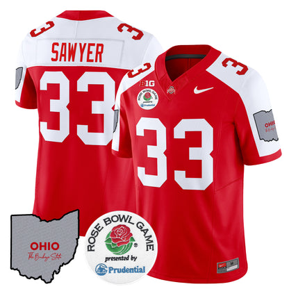 Ohio State Buckeyes Rose Bowl Vapor Limited Jersey V2 - All Stitched