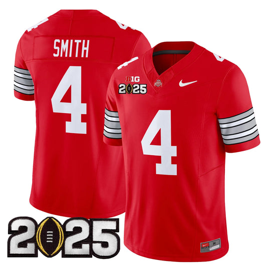 Ohio State Buckeyes Jeremiah Smith 2025 Patch Jersey - All Stitched