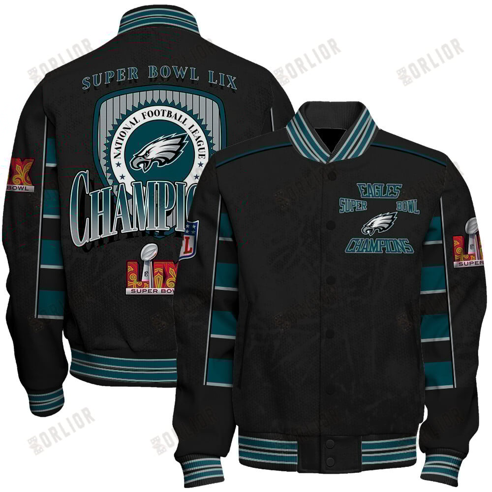 Philadelphia Eagles Super Bowl LIX Champion's Style Varsity Jacket