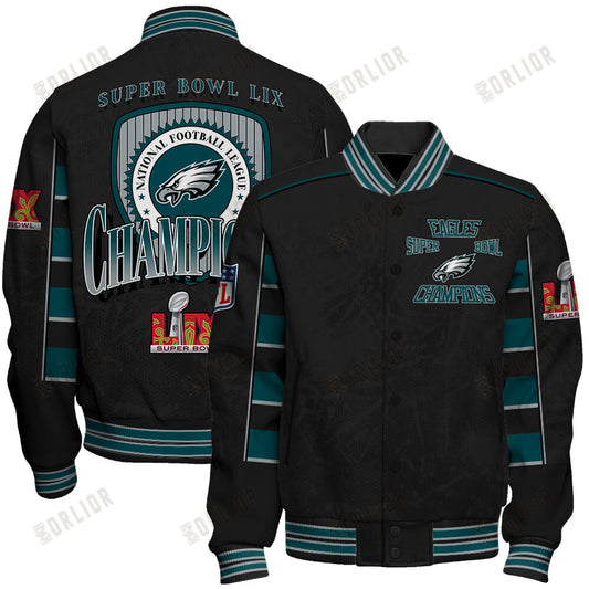 Philadelphia Eagles Super Bowl LIX Champion's Style Varsity Jacket