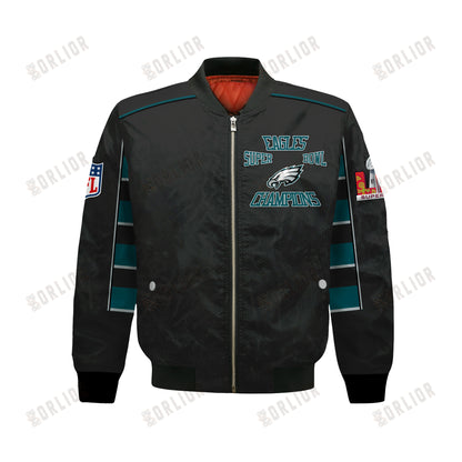 Philadelphia Eagles Super Bowl LIX Champion's Style Bomber Jacket