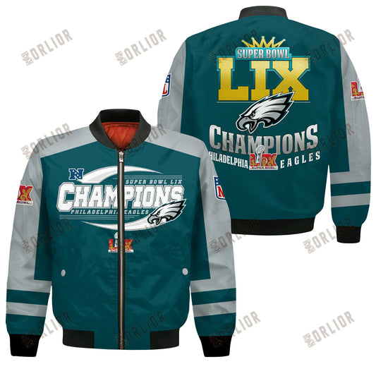 Philadelphia Eagles Super Bowl 2025 Victory A Champion's Choice Bomber Jacket