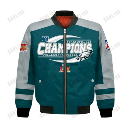 Philadelphia Eagles Super Bowl 2025 Victory A Champion's Choice Bomber Jacket