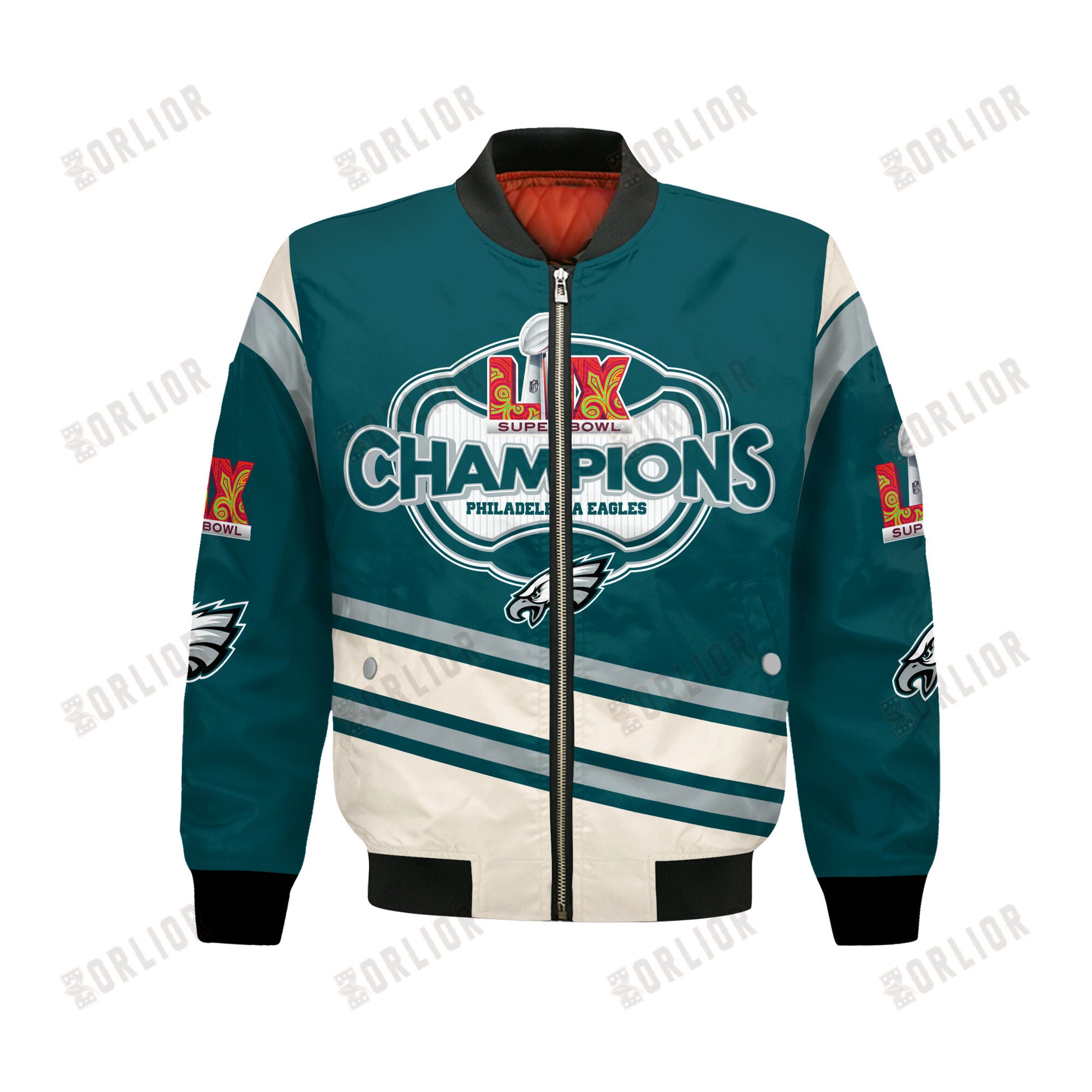 Philadelphia Eagles Super Bowl 2025 Premium Fan Edition Bomber Jacket