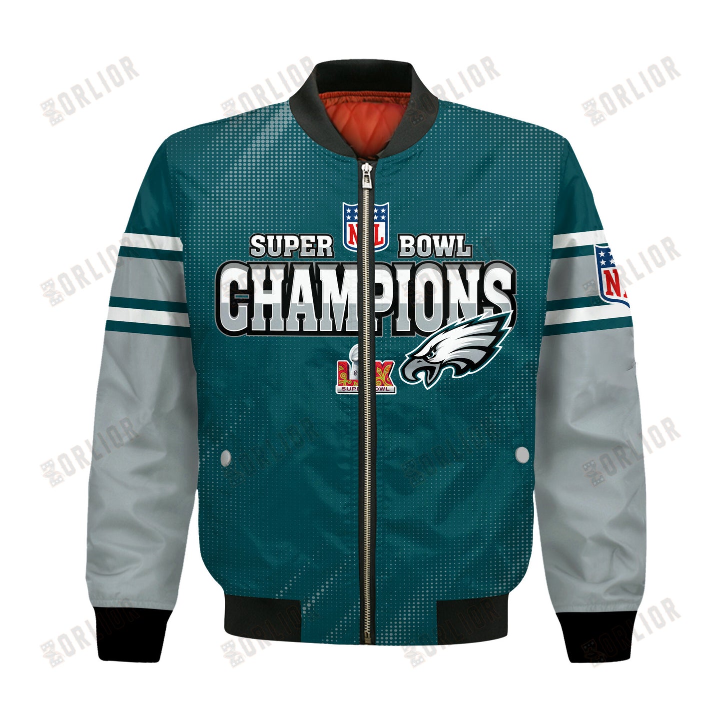 Philadelphia Eagles Super Bowl 2025 Champiosn Celebrate Greatness Bomber Jacket