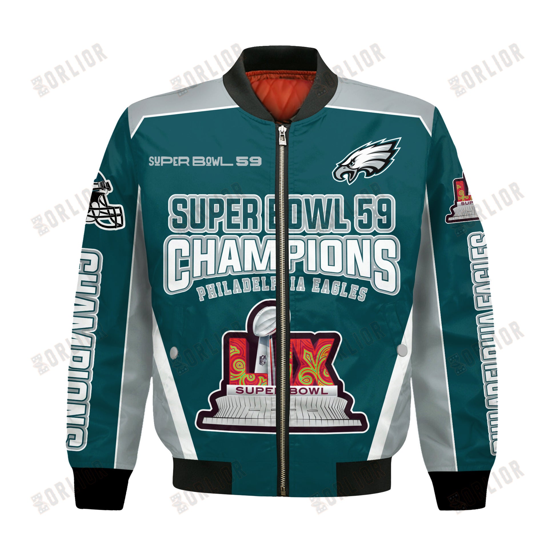 Philadelphia Eagles Super Bowl LIX Top Of The Game Bomber Jacket