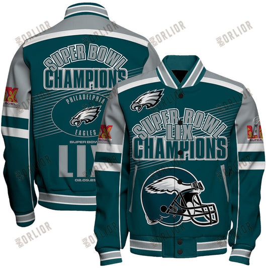 Philadelphia Eagles Super Bowl LIX Achieve Dream Varsity Jacket