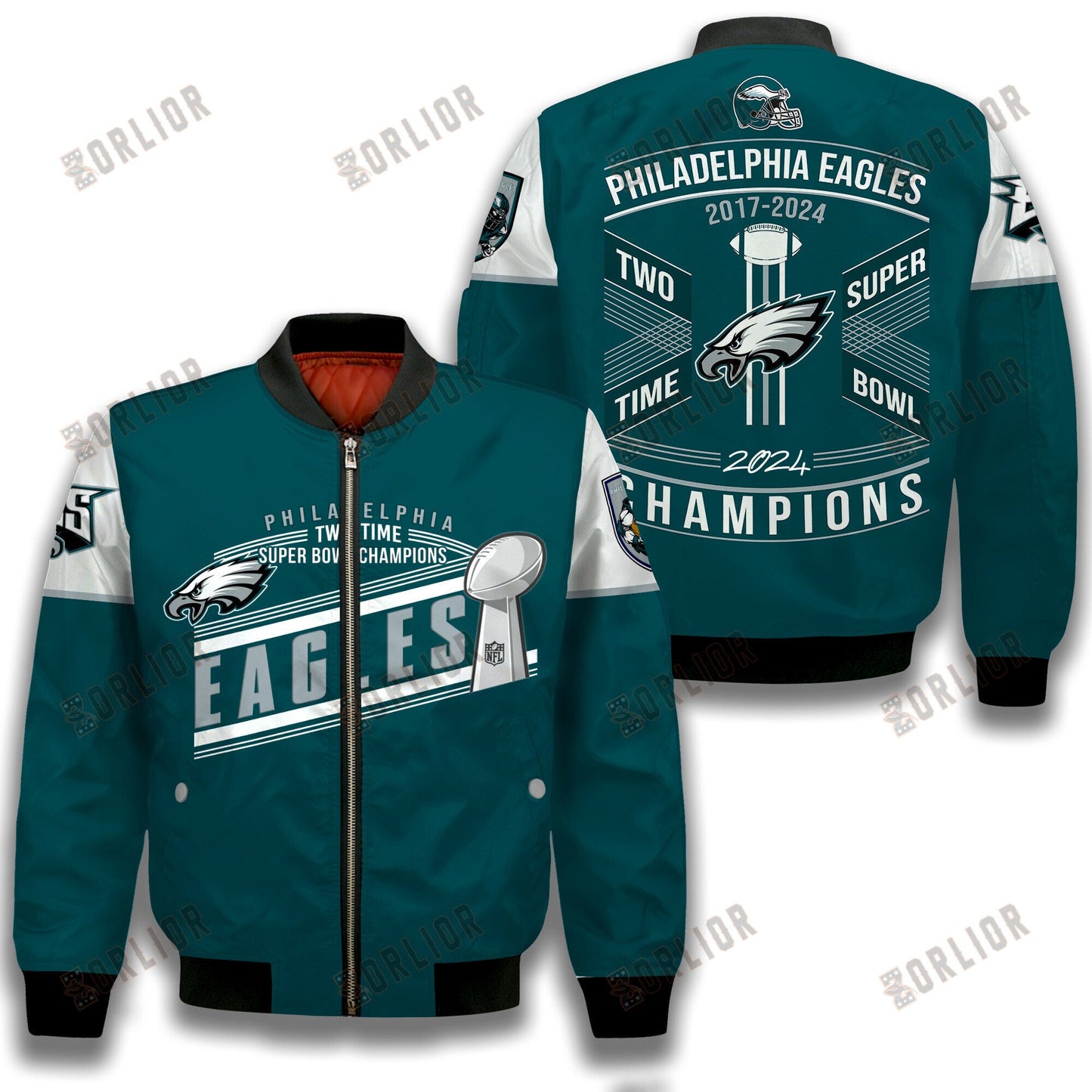 Philadelphia Eagles Super Bowl LIX Champions 2024 Prove Strength Bomber Jacket
