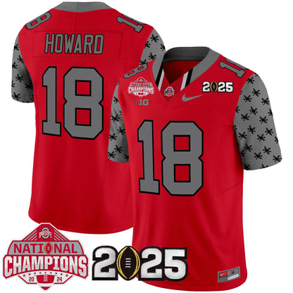 Ohio State Buckeyes National Champions Patch Vapor Limited Jersey - Stitched