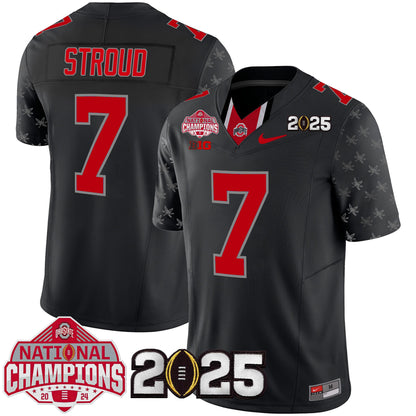 Ohio State Buckeyes National Champions Patch Vapor Limited Jersey - Stitched