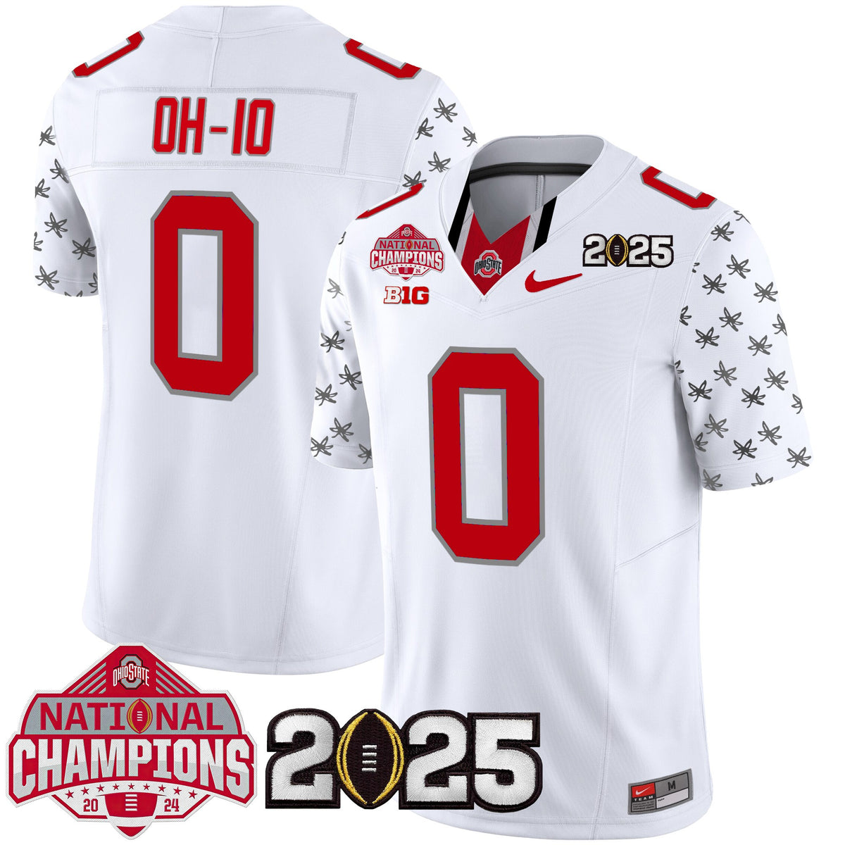 Ohio State Buckeyes National Champions Patch Vapor Limited Jersey - Stitched