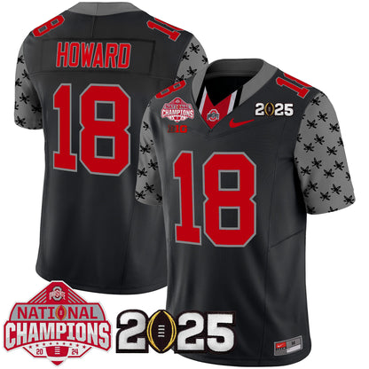 Ohio State Buckeyes National Champions Patch Vapor Limited Jersey - Stitched