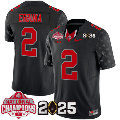 Ohio State Buckeyes National Champions Patch Vapor Limited Jersey - Stitched
