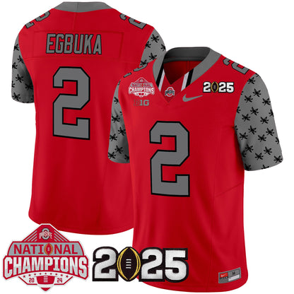 Ohio State Buckeyes National Champions Patch Vapor Limited Jersey - Stitched