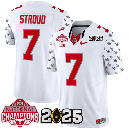Ohio State Buckeyes National Champions Patch Vapor Limited Jersey - Stitched