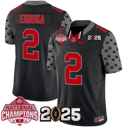 Ohio State Buckeyes National Champions Patch Vapor Limited Jersey - Stitched