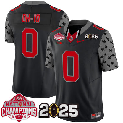 Ohio State Buckeyes National Champions Patch Vapor Limited Jersey - Stitched