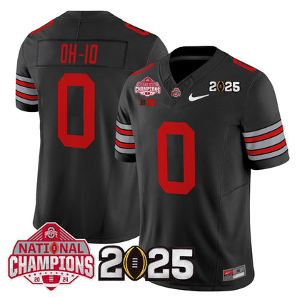 Ohio State Buckeyes 'Heritage Stripe' 2025 National Champions Patch Vapor Limited Jersey - Stitched