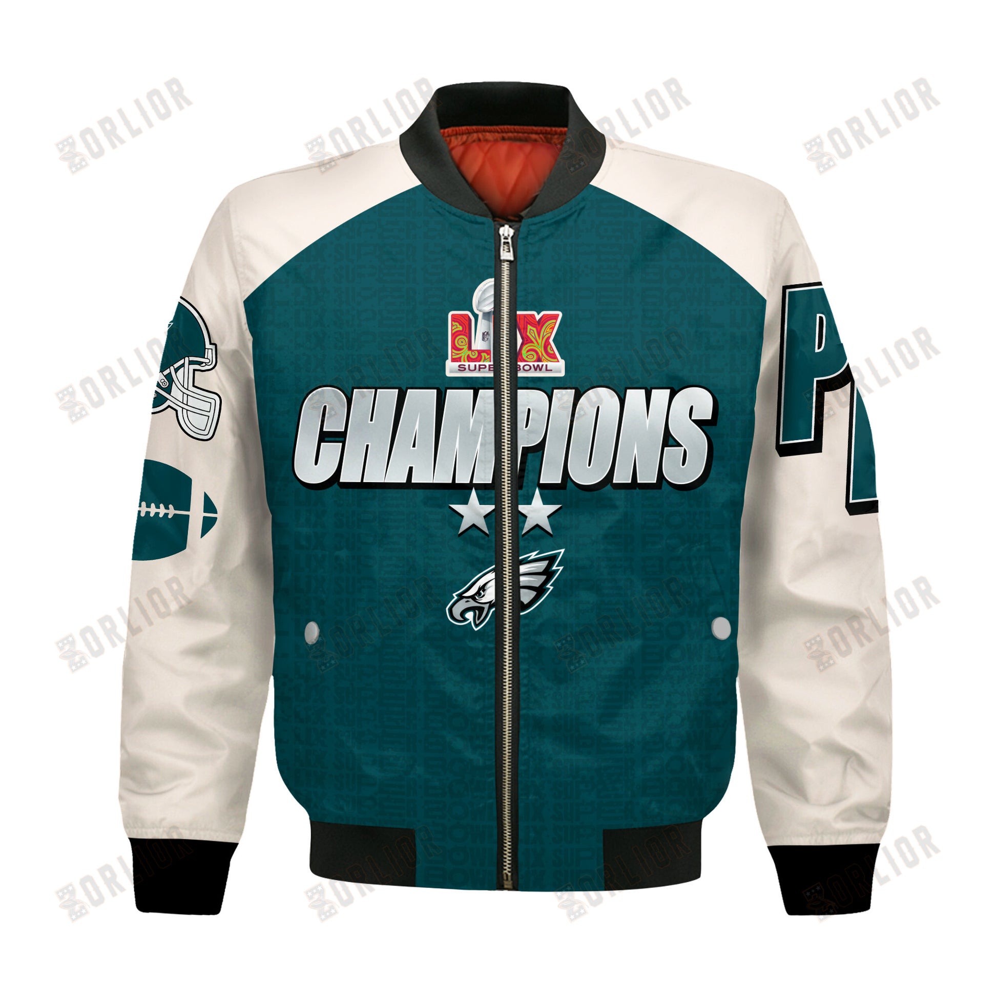 Philadelphia Eagles 2- Time Super Bowl Champions Bomber Jacket