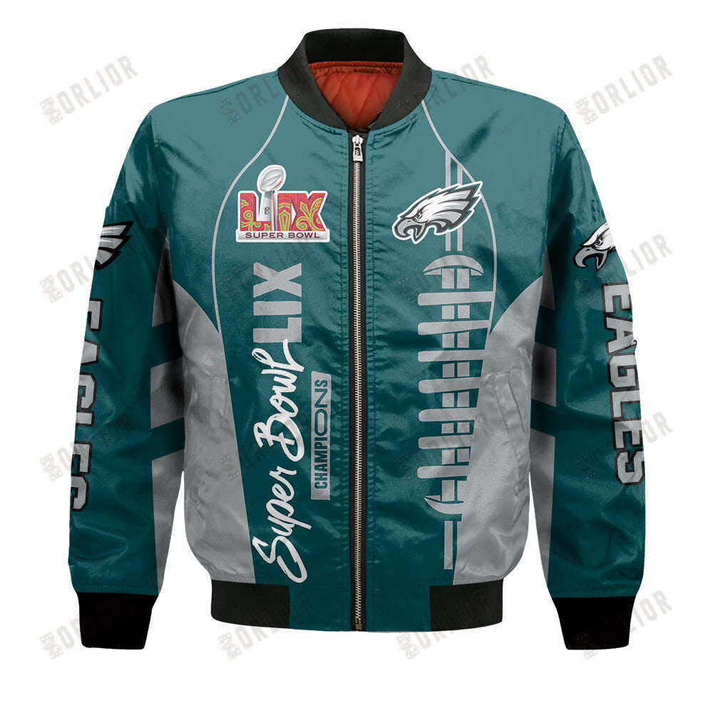 Philadelphia Eagles Super Bowl LIX Champions Relive The Glory Bomber Jacket