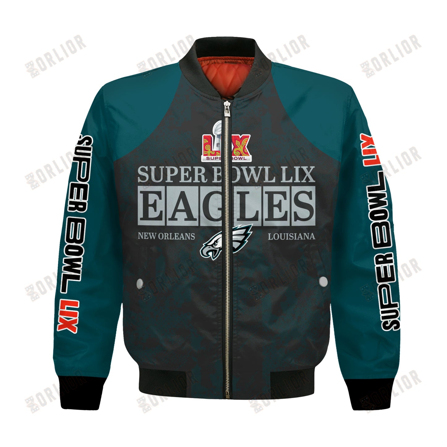 Philadelphia Eagles Super Bowl LIX Champions Victory Worn Proudly Bomber Jacket