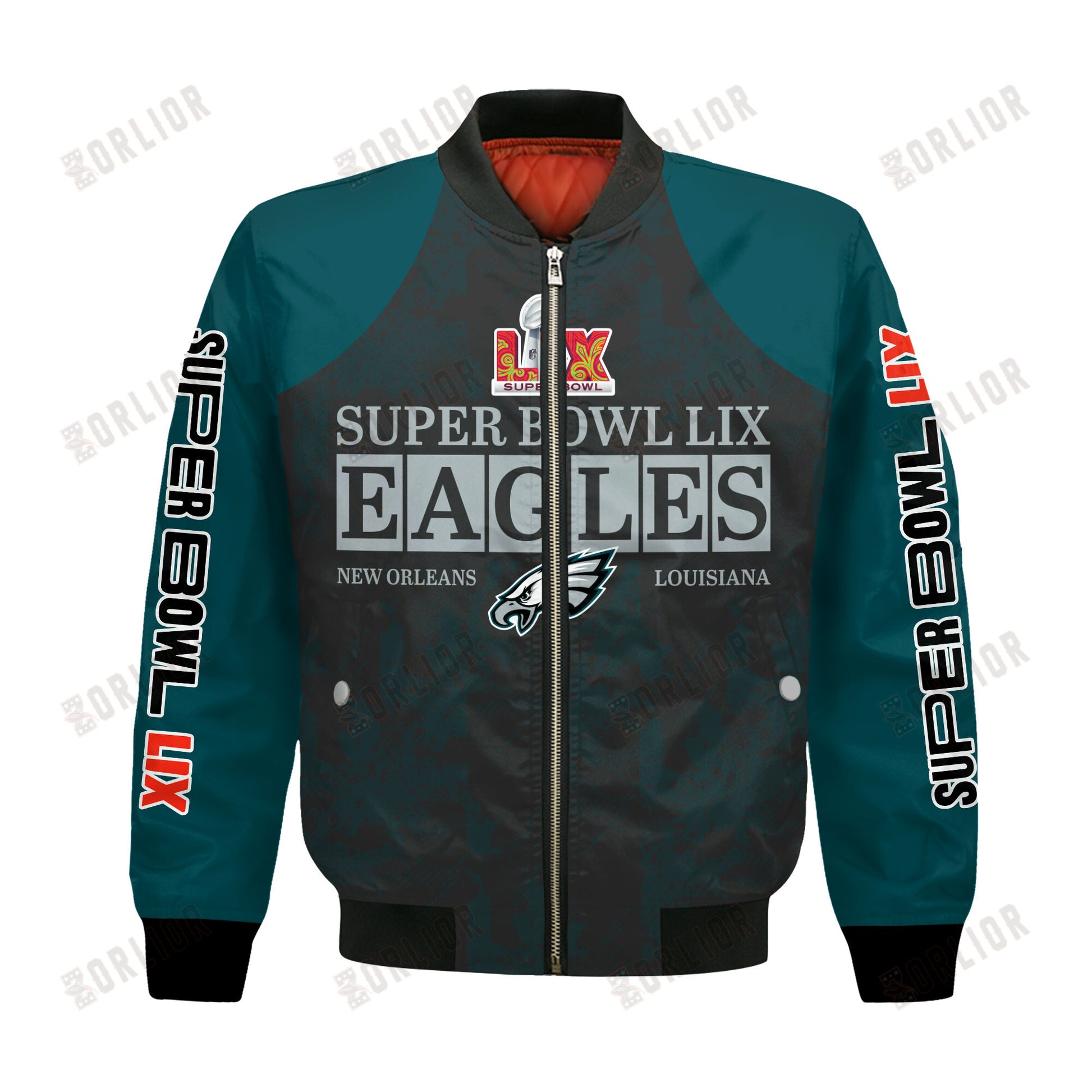 Philadelphia Eagles Super Bowl LIX Champions Victory Worn Proudly Bomber Jacket