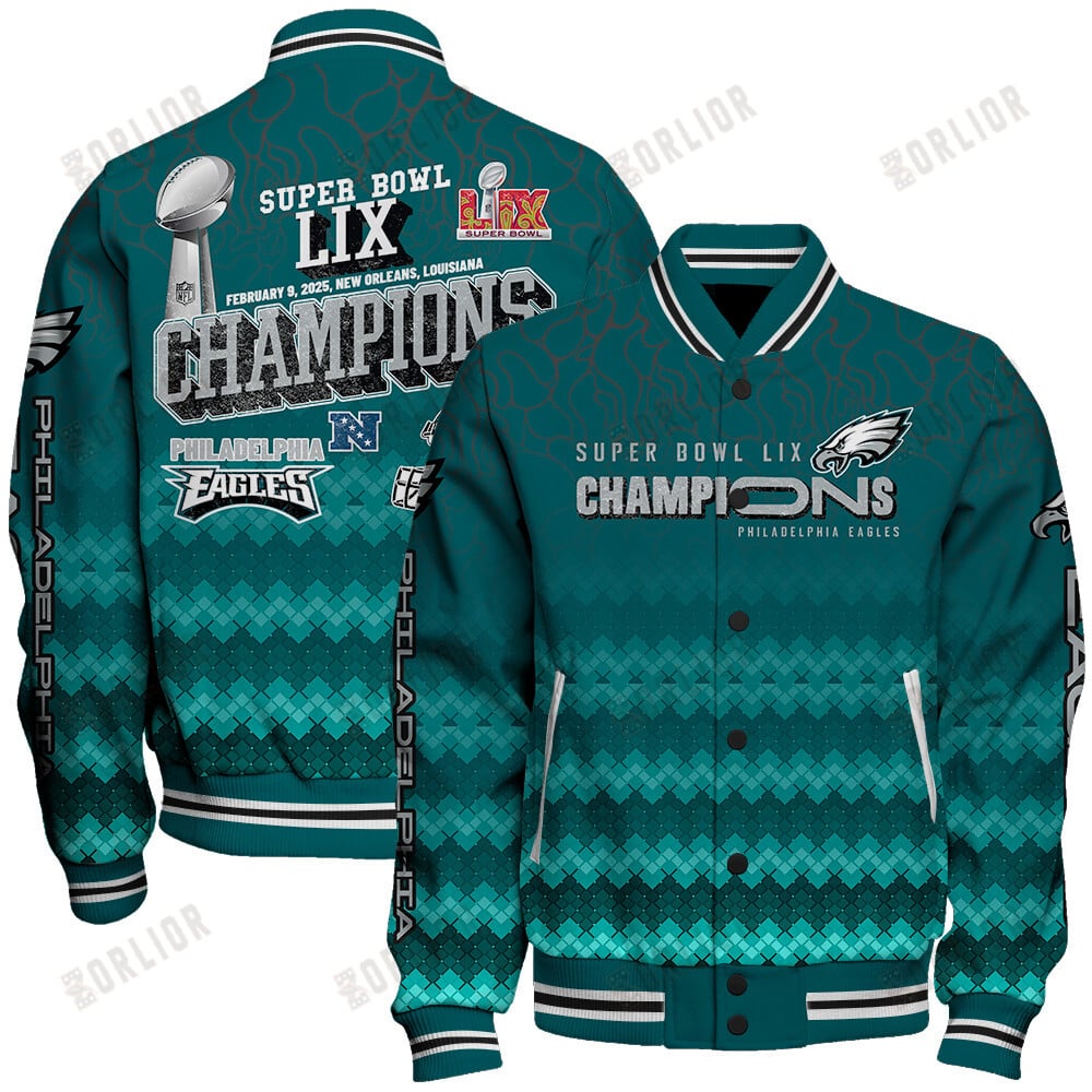 Philadelphia Eagles Super Bowl LIX Champions Celebrate In Style Varsity Jacket