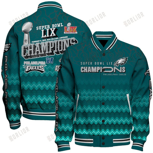 Philadelphia Eagles Super Bowl LIX Champions Celebrate In Style Varsity Jacket